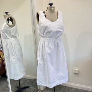 Classic Gap White Sleeveless Sundress- M